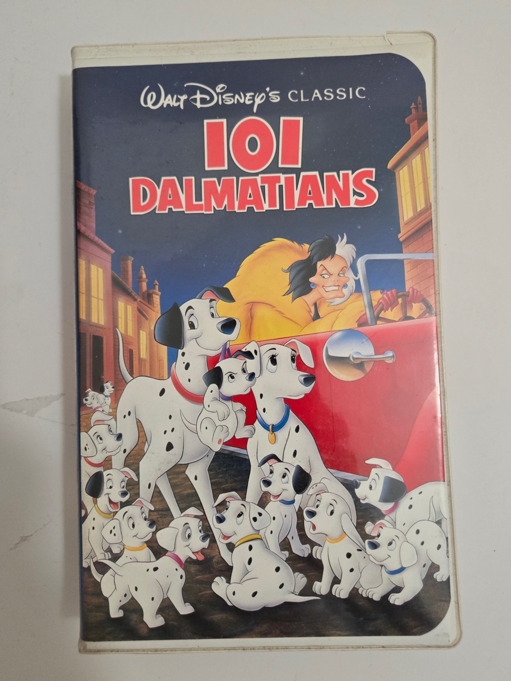 Disney 101 Dalmatians VHS Walt Disney Classics Clamshell Movie Tape Tested Vinta